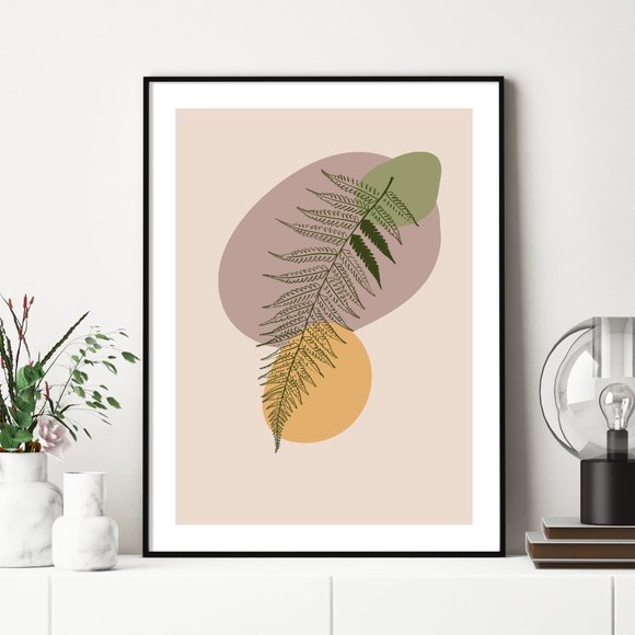 Modern Minimalist Abstract Nature Boho Wall Art Print Home Decor [No Fra… - Picture 2 of 5